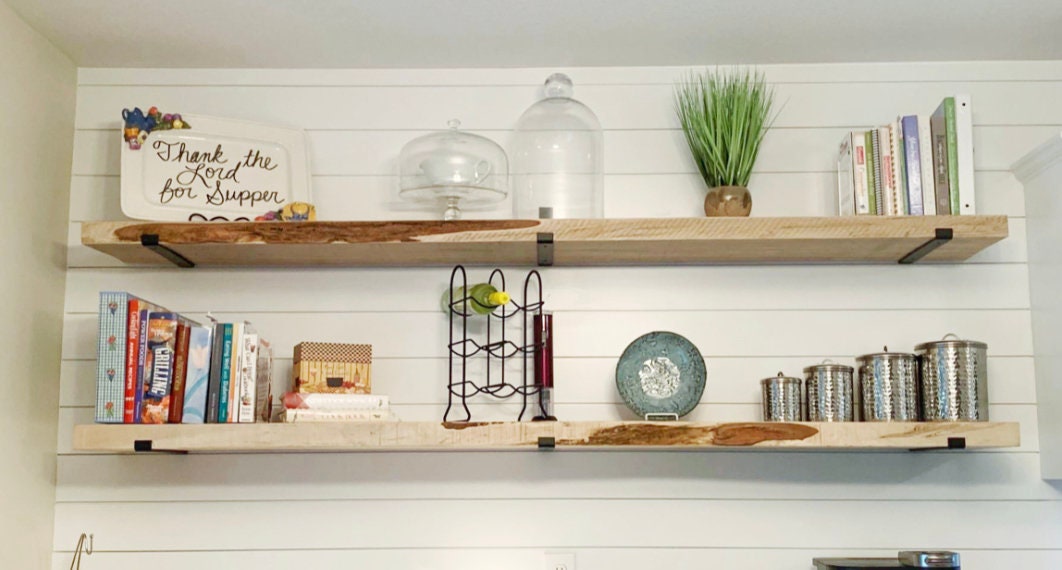 HEAVY-DUTY Floating Shelves, Rustic Shelf, Kitchen Shelves 